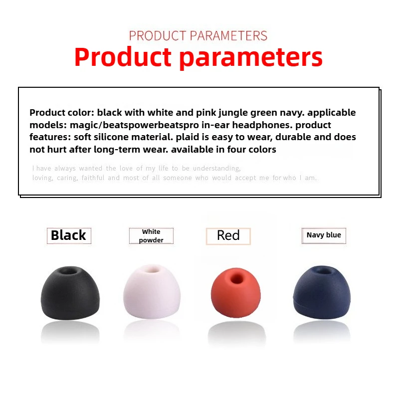 Beats Headphone Powerbeats Pro - Conjunto de 4 pares de pontas
