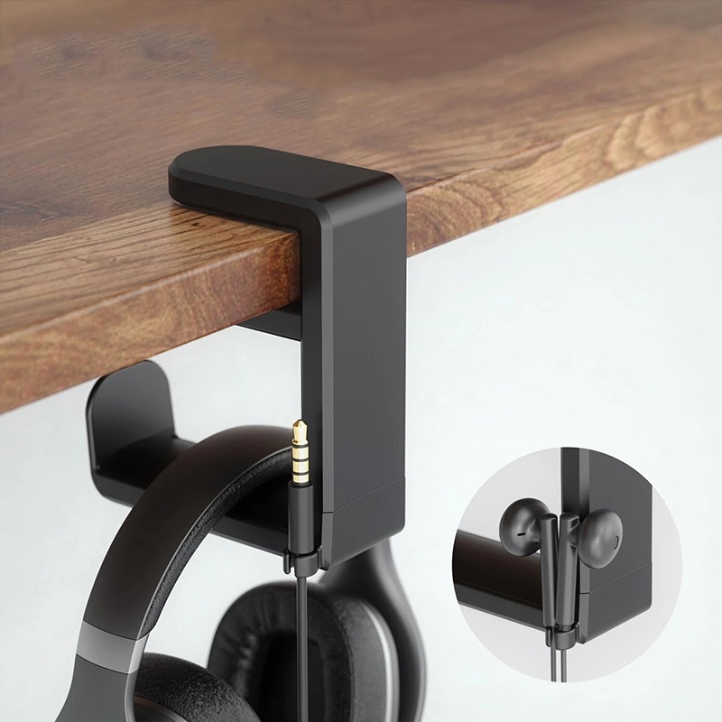 Headphone Stand Desk - Desktop Universal 360 ° Suporte Rotativo