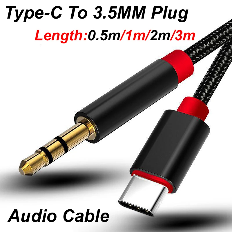 0.5m/1m/2m/3m tipo-c USB-C par - Cable Extension 3.5 avaliação e preço